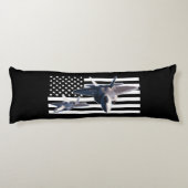 Coussins Longs F-22 (drapeau noir) (Dos)