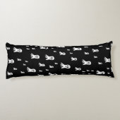 Coussins Longs Fantômes d'Halloween foncé (Dos)