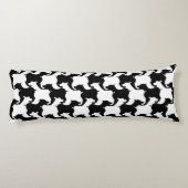 Coussins Longs Faux pied de poule avec Chiens mode Body Oreiller  (Dos)