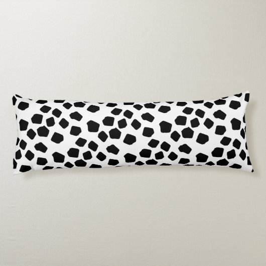 Coussins Longs Faux Rocks noir et blanc (Dos)