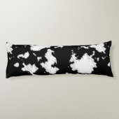 Coussins Longs Faux Vache Impression noir et blanc (Dos)