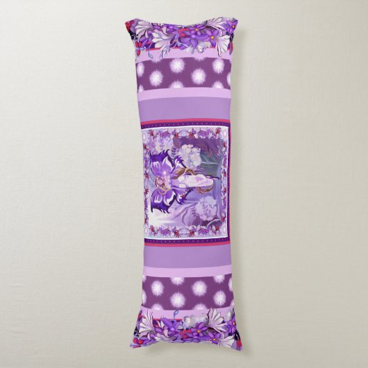Coussins Longs Fée de soleil pourpre (Devant (Vertical))