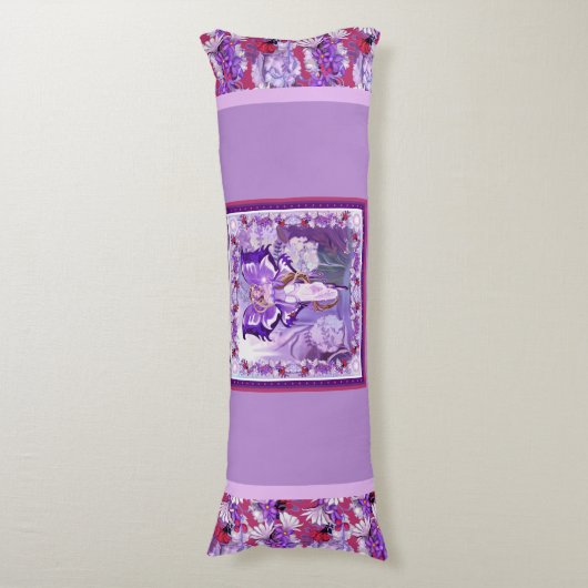 Coussins Longs fée du soleil pourpre (Devant (Vertical))