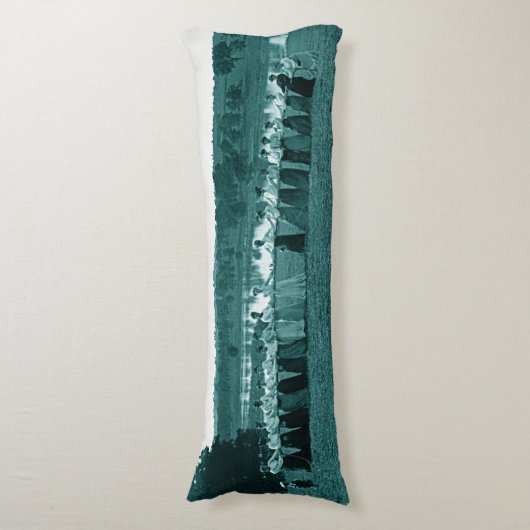 Coussins Longs Femme des années 1890 Tug-O-War Fox River vert (Devant (Vertical))