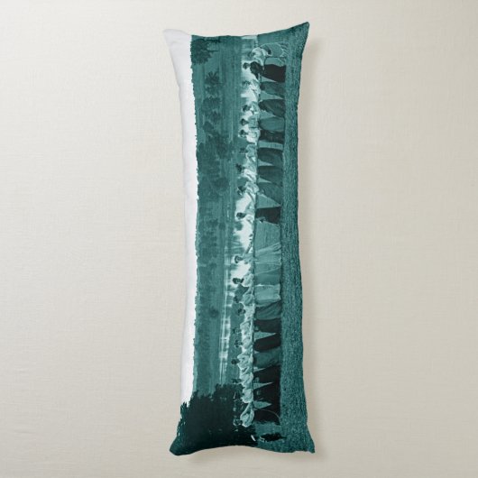 Coussins Longs Femme des années 1890 Tug-O-War Fox River vert (Dos (Vertical))