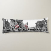 Coussins Longs Femmes filles 1910 Drapeau américain Wide Angle An (Dos)