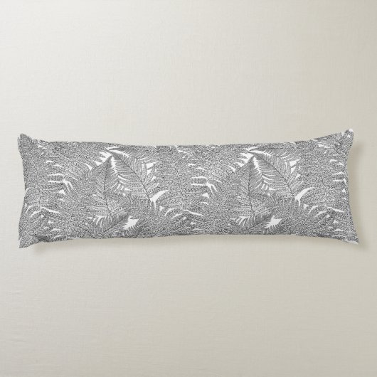 Coussins Longs Ferme en noir et blanc (Dos)