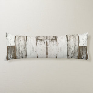 Coussins Longs ferme rustique grange beige gris blanc bois