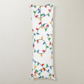 Coussins Longs Festif coloré lumières de Noël Motif (Devant (Vertical))