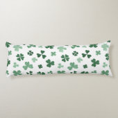Coussins Longs Fête de la Saint-Patrick feuille verte au trèfle (Dos)