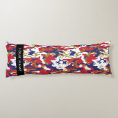 Coussins Longs Fête de l'Indépendance Camouflage Votre nom Person (Dos)