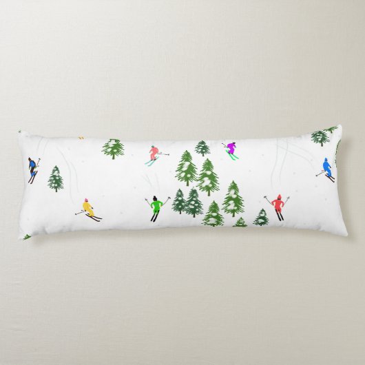 Coussins Longs Fête d'Illustration de ski alpin Freeride (Dos)