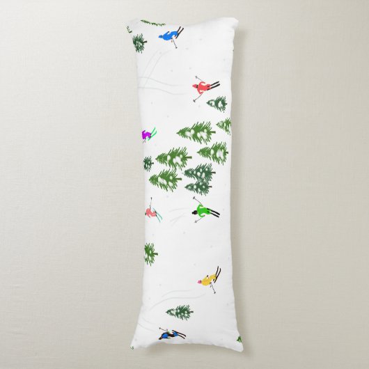 Coussins Longs Fête d'Illustration de ski alpin Freeride (Devant (Vertical))