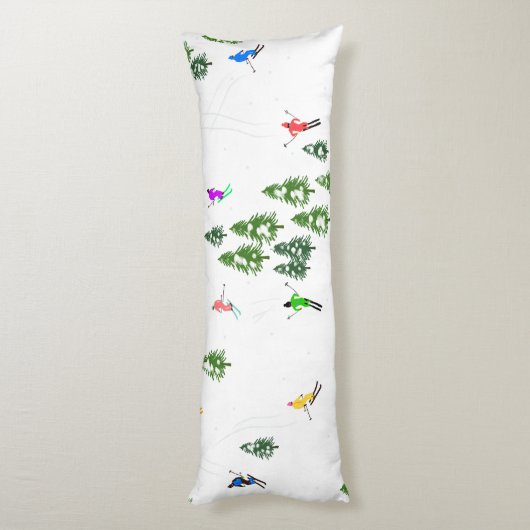 Coussins Longs Fête d'Illustration de ski alpin Freeride (Dos (Vertical))