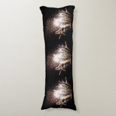 Coussins Longs Feu d'artifice blanc et or I Fête patriotique (Devant (Vertical))