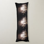 Coussins Longs Feu d'artifice blanc et or I Fête patriotique (Dos (Vertical))