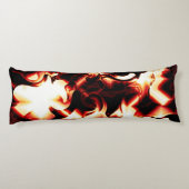 Coussins Longs Feu de bonhomme sculpté sur arrière - plan noir (Dos)