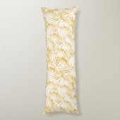 Coussins Longs Feuille de palme d'or tropicale (Dos (Vertical))