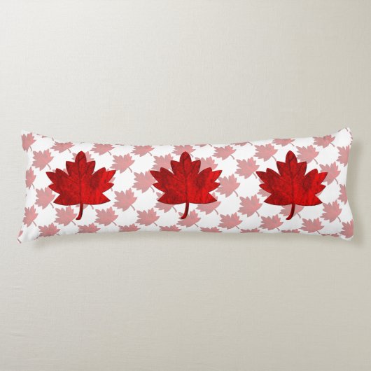 Coussins Longs Feuille d'érable du Canada par Shirley Taylor (Devant)