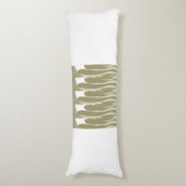 Coussins Longs Feuille et courbe abstraite (Devant (Vertical))