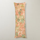 Coussins Longs feuilles Abstraits sur corail rayé arrière - plan (Dos (Vertical))