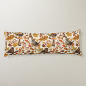 Coussins Longs Feuilles d'automne, baies, champignons et fleurs (Dos)