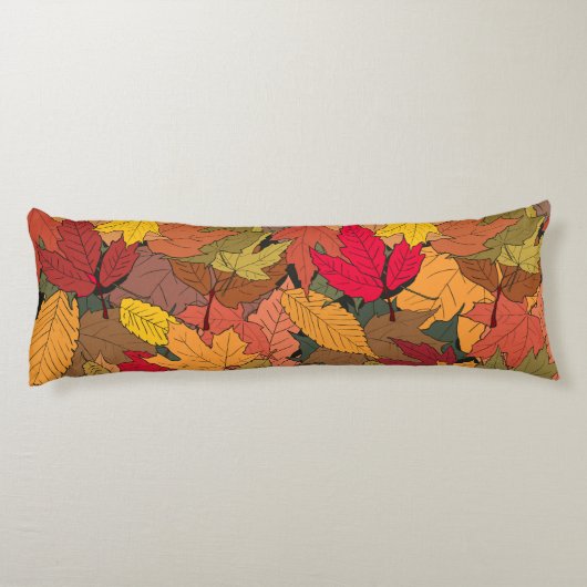 Coussins Longs Feuilles d'automne colorées (Dos)