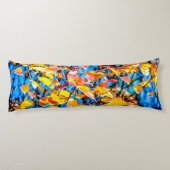 Coussins Longs Feuilles d'automne colorées (Dos)