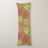 Coussins Longs Feuilles d'automne colorées aux tons chauds (Dos (Vertical))