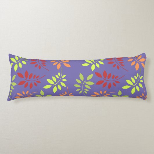 Coussins Longs Feuilles d'automne colorées aux tons chauds (Devant)