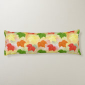Coussins Longs feuilles d'automne de l'aquarelle (Dos)