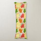 Coussins Longs feuilles d'automne de l'aquarelle (Devant (Vertical))