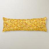 Coussins Longs Feuilles d'automne, jaune doré (Devant)