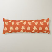 Coussins Longs Feuilles d'automne - mandarin orange (Devant)