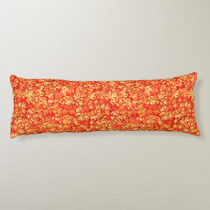 Coussins Longs Feuilles d'automne, orange et or