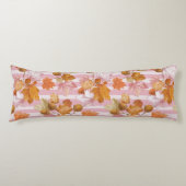 Coussins Longs Feuilles d'automne rose et Motif d'Acorns - automn (Devant)