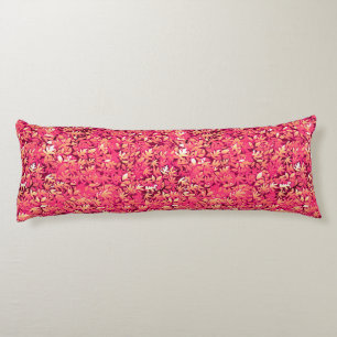 Coussins Longs Feuilles d'automne, tons rouges et oranges