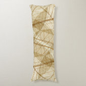 Coussins Longs Feuilles de dentelle de crème pâle rustique (Devant (Vertical))