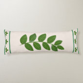 Coussins Longs Feuilles de Laurier Vert Moderne (Dos)
