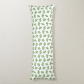 Coussins Longs Feuilles de succulente vertes modernes et amicales (Dos (Vertical))
