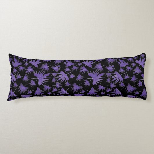 Coussins Longs Feuilles de vigne canarienne violet (Devant)