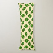 Coussins Longs Feuilles d'été ajustable Motif feuille verte ajust (Devant (Vertical))