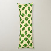 Coussins Longs Feuilles d'été ajustable Motif feuille verte ajust (Dos (Vertical))