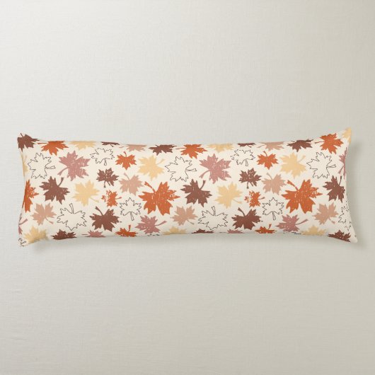 Coussins Longs Feuilles en chute dans la conception de l'automne  (Dos)