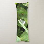 Coussins Longs Feuilles Vertes Roumanie - Art mural de feuillage (Dos (Vertical))