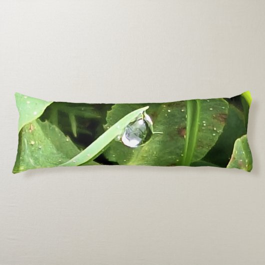 Coussins Longs Feuilles Vertes Roumanie - Art mural de feuillage (Devant)