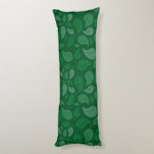 Coussins Longs Feuilles verts (Dos (Vertical))