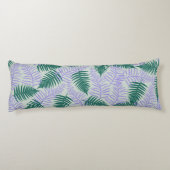 Coussins Longs Feuilles verts pourpre  rétro les années 70 Fleur  (Dos)