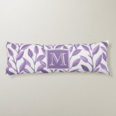 Coussins Longs Feuilles violets légers personnalisés (Dos)