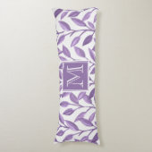 Coussins Longs Feuilles violets légers personnalisés (Devant (Vertical))